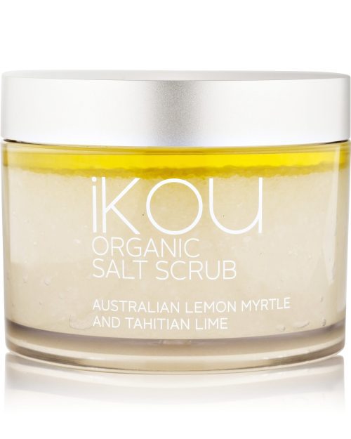 iKOU Organic Body Salt Scrub 350g - Lemon Myrtle & Tahitian Lime