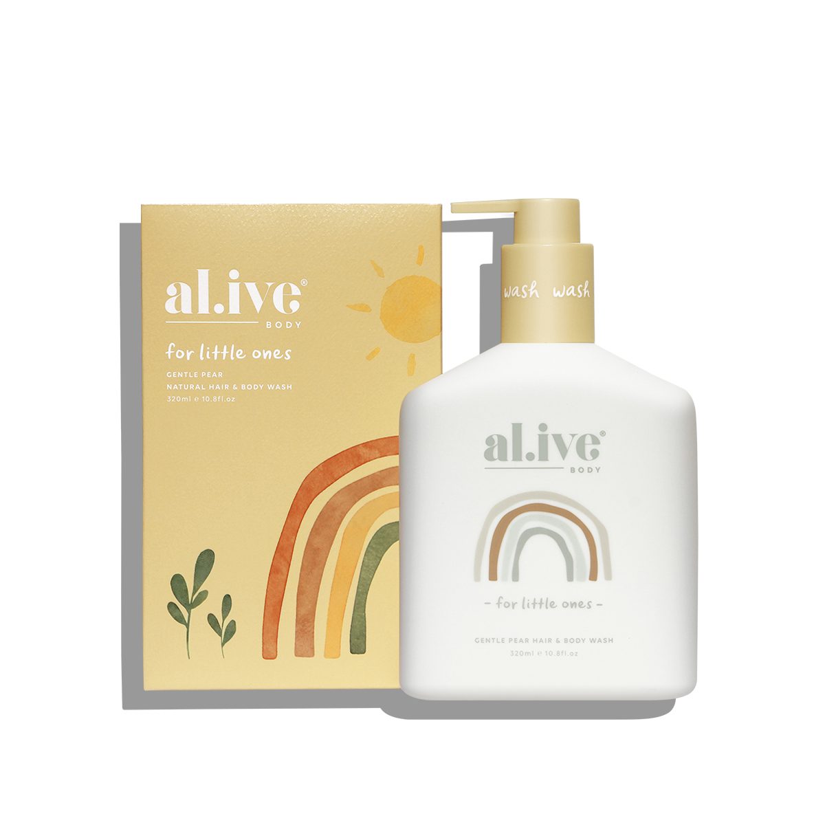 al.ive Baby Hair & Body Wash 320ml - Gentle Pear