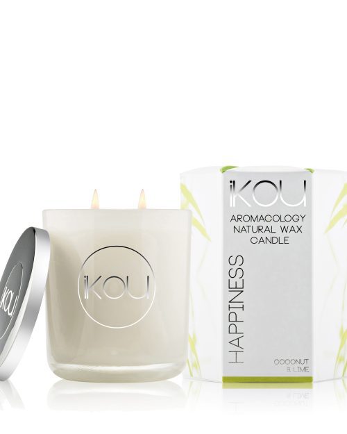 iKOU Eco-Luxury Candle Glass - Happiness