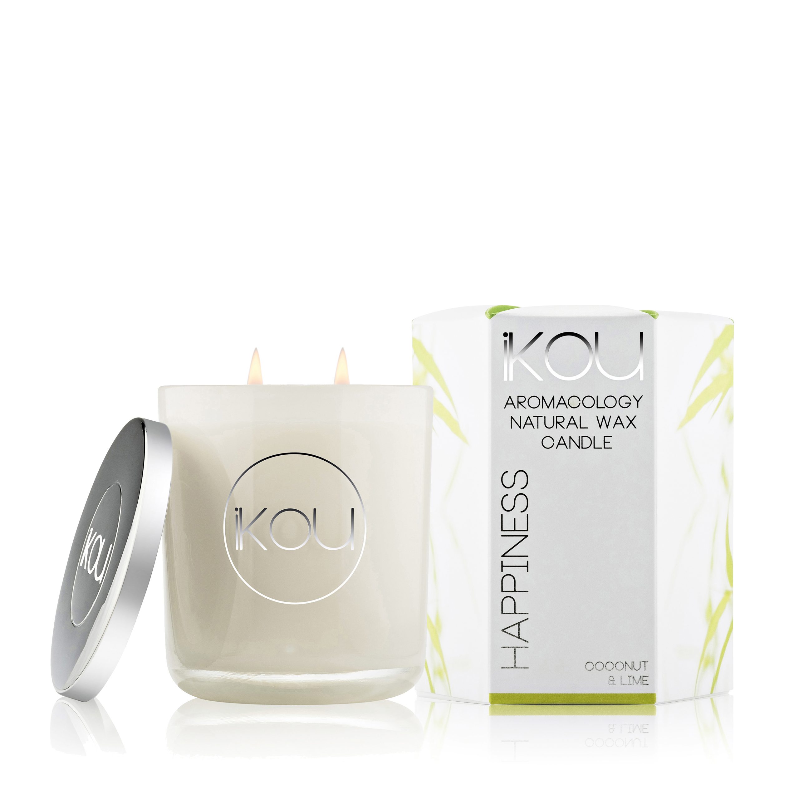 iKOU Eco-Luxury Candle Glass - Happiness