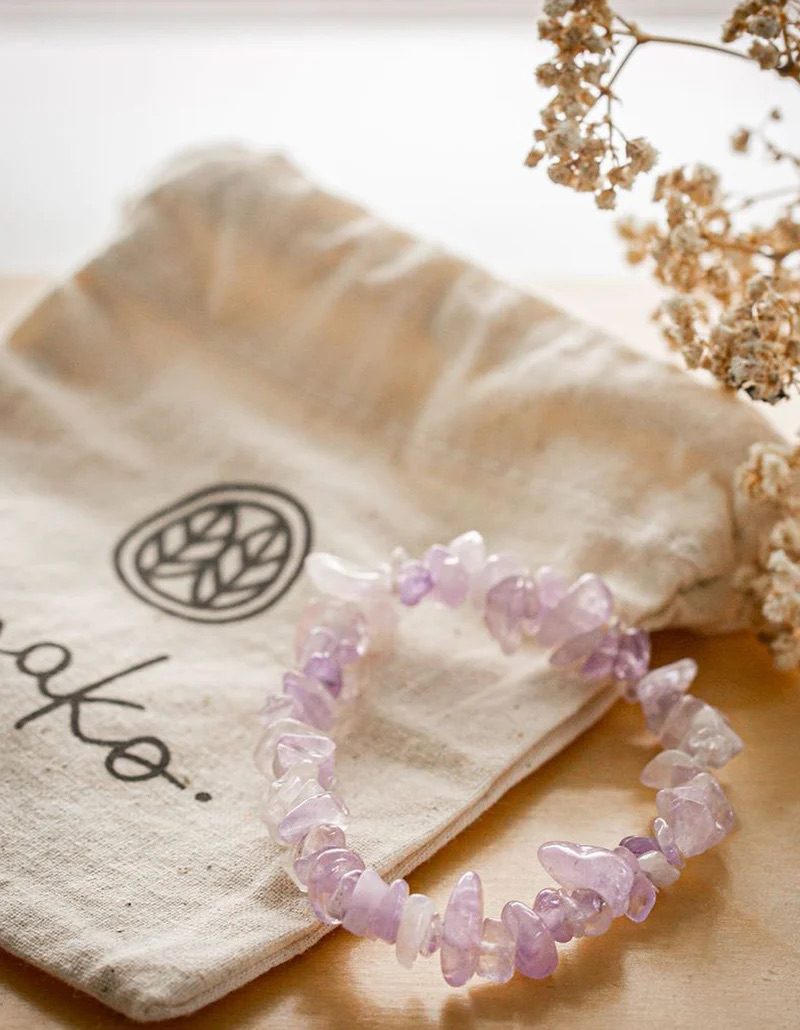 Hanako Raw Amethyst Bracelet