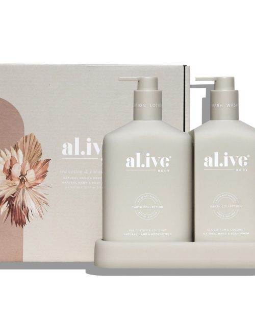 al.ive Wash & Lotion Duo + Tray - Sea Cotton & Coconut