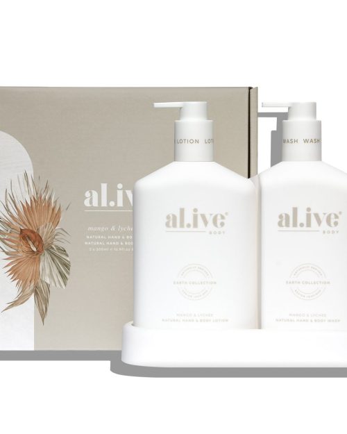 al.ive Wash & Lotion Duo + Tray - Mango & Lychee
