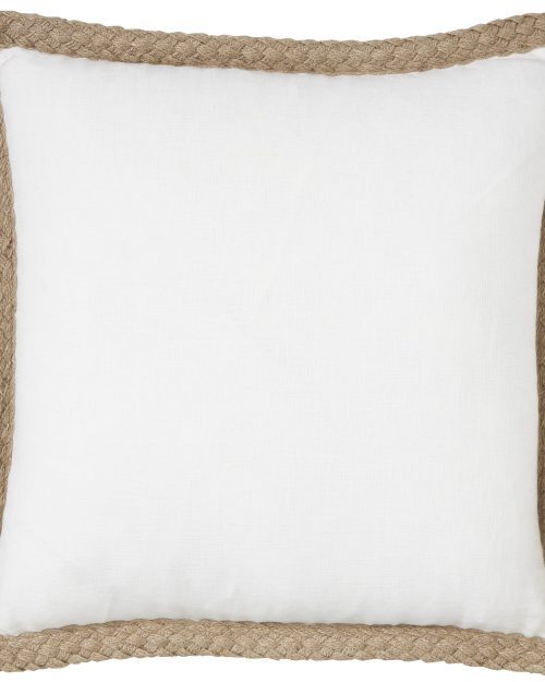 Paloma Jute Linen White Cushion 50x50cm