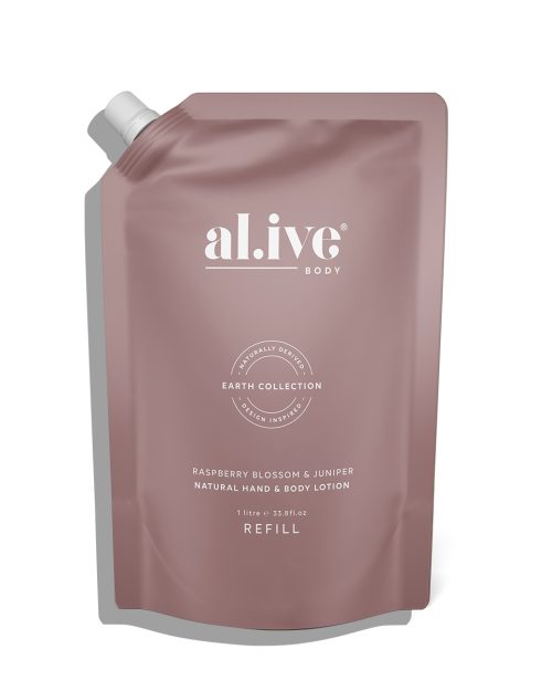 al.ive Lotion Refill 1 Ltr - Raspberry Blossom & Juniper
