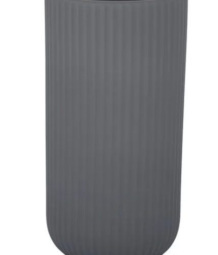 Verona Ceramic Vase Dark Grey 12x24cm
