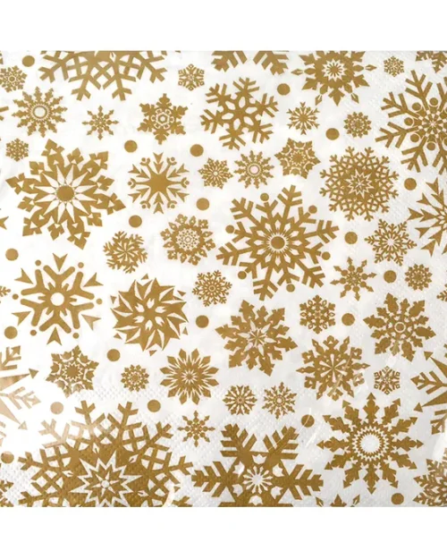 Xmas Sparkle Napkins 20pk 3ply Gold