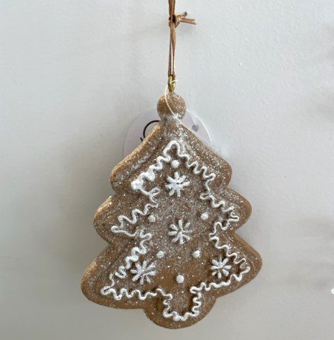 Xmas Gingerbread Tree Hang Poly 8x10cm