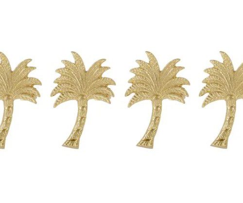 Kona S/4 Metal Napkin Rings Gold 7cm